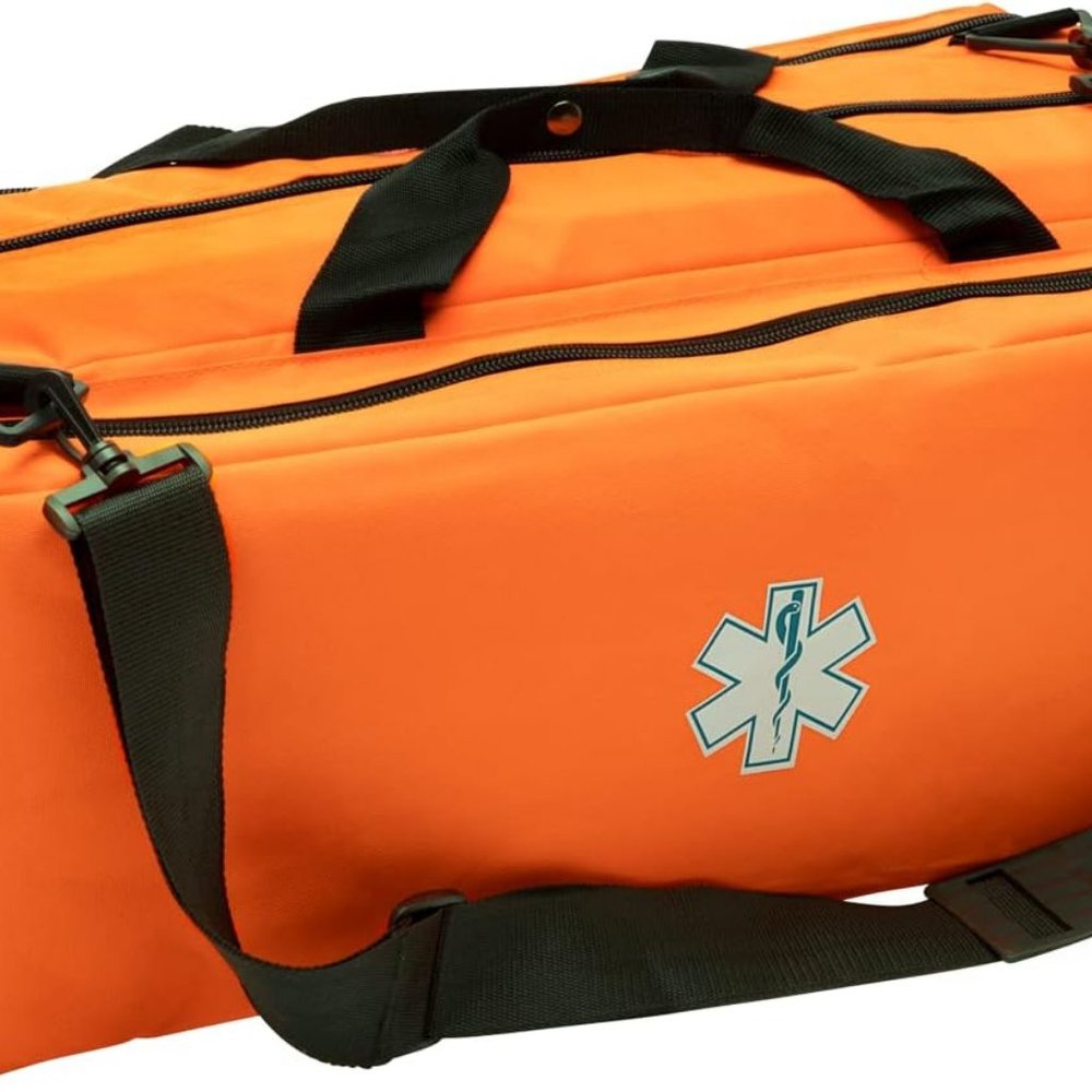 NOVAMEDIC First Responder Duffle Bag, 32”X12”X13”, Orange